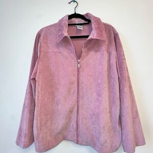 BonWorth Pink Teddy Jacket Cozy Fall Essential